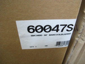 MANCOOLER, INDUSTRIAL FLOOR FAN, 30". LOADING & HANDLING FEE $15-4058